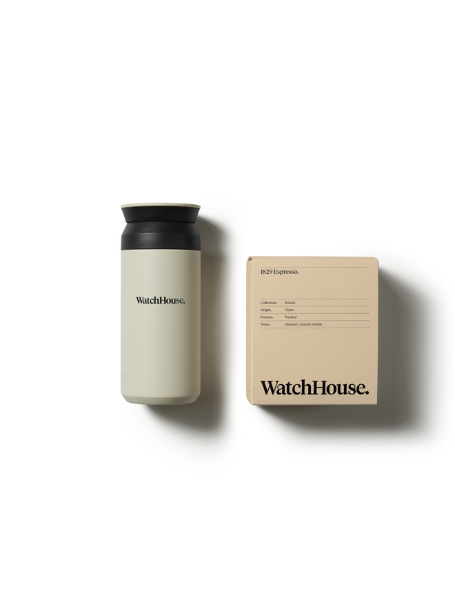 1829 Espresso. x WatchHouse Kinto Travel Tumbler Set.