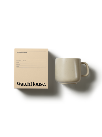 1829 Espresso x WatchHouse Monoware Mug Set.