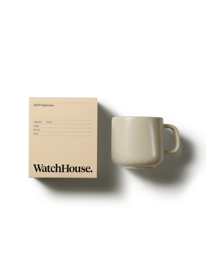 1829 Espresso x WatchHouse Monoware Mug Set.